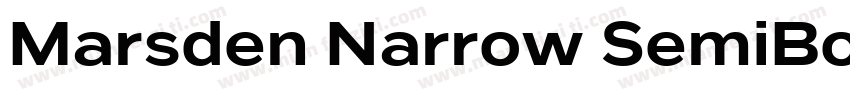 Marsden Narrow SemiBold字体转换